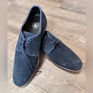 Thomas & Vine Blue Suede Lace-Up Oxford Dress Shoes - Size 11